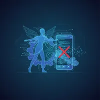 Close-up of a developer's hand manually correcting sections of complex, AI-generated code on a monitor with debugging marks.